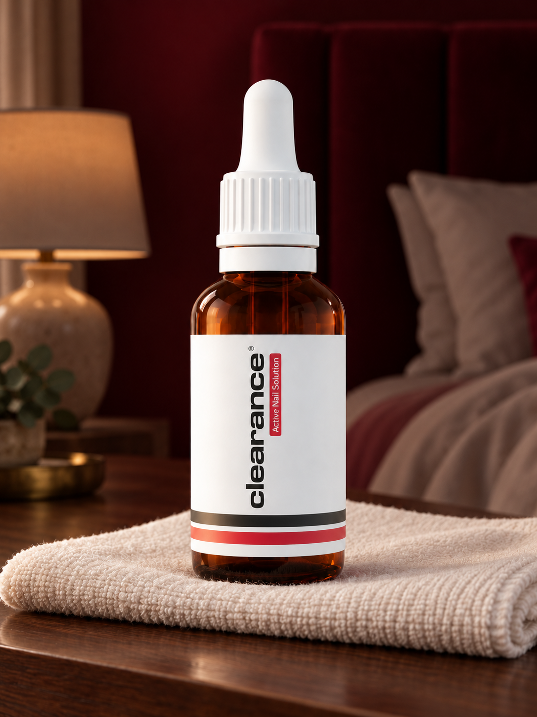 ACTIVE NAIL SOLUTION lašiukai 30ml. 1 Clearance Active Nail Solution 30 ml – lašiukai bordo spalvos namų interjere